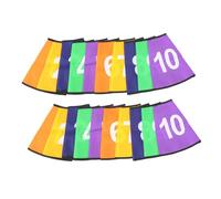 POPETPOP 2 Juegos Cubo con Logotipo De Fútbol Cubierta Conos Numerados Brillantes Mangas De Cono De Fútbol Discos De Agilidad De Fútbol Marcador De Entrenamiento De Fútbol Tela De Poliéster