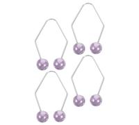 POPETPOP 2 Pares Fabricante de Hoyuelos Mejillas Entrenador de Hoyuelos Facial de Aleación Púrpura Reutilizable y Flexible para Crear Rostro