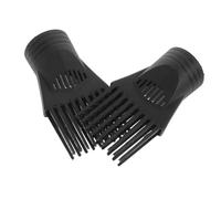 POPETPOP 2 Peines Negros para Secador de Pelo de Plástico, Accesorios Compatibles Mayoría de Secadores, Reducen Impacto Cabello para Peinar y Alisar