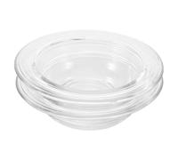 POPETPOP 2 Piezas 2 Platos de Vidrio Transparentes para Calentador de Cera, Bandeja Esencial de 9,6 Cm de Diámetro y 100 Ml, Repuesto para Difusor de Aromas y Velas Perfumadas en Hogar,