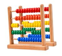 POPETPOP 2 Piezas Abaco de Madera de Haya Robusta Unidades Herramienta Vintage para Enseñanza de Cálculo Infantil Juguete Educativo para Desarrollo de Habilidades Matemáticas y Niñas