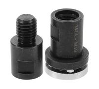 POPETPOP 2 Piezas Adaptador de Amoladora Angular, Adaptador para Amoladora Angular de Taladro, Acero, M14 a M10 y M14 a 5/8''-11, Negro, para Renovación y Construcción