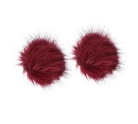 POPETPOP 2 piezas Adorno de Artificial para Calzado y Ropa Decoración Multifuncional de Lana para Sombreros Color