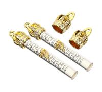 POPETPOP 2 Piezas Adorno para Poste De Puerta Biblia Mezuzá De Metal Bendición Judía Puerta Decoración Religiosa Vintage