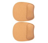 POPETPOP 2 Piezas Alfombrillas Ratón con Reposamuñecas Ergonómico de Corcho y Caucho Antideslizante Cojines Soporte para Muñeca para Oficina y Gaming
