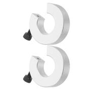 POPETPOP 2 Piezas Anillo de Fijación para Rieles Lineales y Máquina Cnc, Aleación de Aluminio, Diseño Abierto con Abrazadera y Tornillo, Resistente la Corrosión para Procesos Industriales