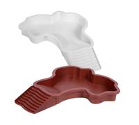 POPETPOP 2 Piezas Bañera Tortugas Acuáticas con Plataforma para Tomar el Sol y Rampa Cuenco Multifunción para Reptiles Piscina Baño y Estación de Alimentación para Tortugas Material