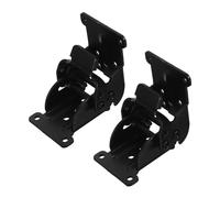 POPETPOP 2 Piezas Bisagras de doble freno de mesa plegable plegable para muebles del gabinete Bisagras plegables para la pierna de mesa planchar Negro