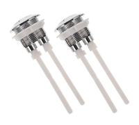 POPETPOP 2 piezas Botones de Doble Descarga para Cisterna Interruptor de Abs Resistente Fácil Instalación Diseño Elegante y Duradero Accesorio para Mecanismos de Inodoro Estándar
