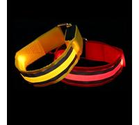 POPETPOP 2 Piezas Brazalete Luminoso LED Ajustable para Correr y Actividades Nocturnas Accesorio Reflectante de Seguridad para Ciclismo y Senderismo