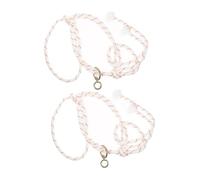 POPETPOP 2 Piezas Cabestro de Cattle Rope de Ganado Resistente y Duradero con Gancho Giratorio Ovejas y Cabras