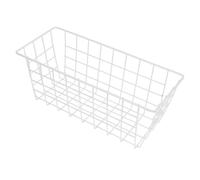 POPETPOP 2 Piezas Cesta Colgante de Cocina, Cesta Colgante Multifunción de Hierro, Color Blanco, Talla Pequeña, Gran Capacidad, para Cocina y Baño, Apta para Hoteles y Organización