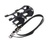 POPETPOP 2 Piezas Cubre Pies para Bicicleta con Correas Fijas Clips Antideslizantes de Plástico para de Bicicleta de y Ajustables y Duraderos