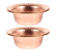 POPETPOP 2 Piezas Cuenco de Cobre para Ofrendas Budistas, Taza de Sacrificio Artesanal, Resistente Suciedad y Base Estable, Adecuado para Templos y Altares Religiosos