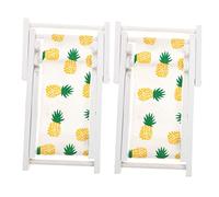 POPETPOP 2 Piezas Decoración para Casa de Muñecas Accesorios Veraniegos para Jardín y Escritorio Soporte Móvil y Adorno Multiusos Paquete de Piña