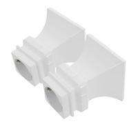 POPETPOP 2 Piezas Decorativos Extremos de Barra para Cortina de Metal Tapa Cuadrada Diseño Europeo Grueso Aplicables con Varillas Generales para Sala Cocina y Baño