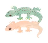 POPETPOP 2 Piezas Figurita de Lagarto Realista Simulación de Reptil para Decoración de Jardín y Juguete Educativo para Propósitos de Broma y Aprendizaje Infantil