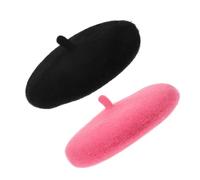 POPETPOP 2 Piezas Gorro Tipo Boina de Lana para Mascotas Pequeñas, Estilo Francés, Antideslizante Costuras, Adecuado para Sesiones y Disfraces
