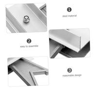 POPETPOP 2 piezas Kit Bloqueo para Peldaños de Escalera Extensible de Acero Inoxidable Repuesto para Estabilizador y Accesorio Seguro para Escaleras Telescópicas