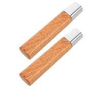 POPETPOP 2 Piezas Mango de Madera de Flores de Palo para Cuchillo, Fácil Instalación y Mejora el Control, Adecuado para Cocina y Preparación de Alimentos