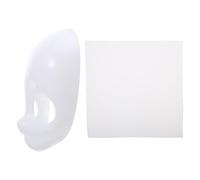 POPETPOP 2 Piezas Máscara de Mascarada de Halloween en Blanco de Plástico y Tejido, Fácil de Pintar y Modificar, Accesorio Creativo para Fiestas de Disfraces y Eventos de Animales