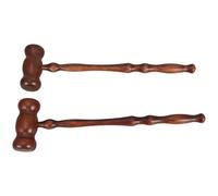 POPETPOP 2 Piezas Mazo de Juez de Madera Pequeño para Disfraces y Subastas, Accesorio de Sala de Tribunal, Juguete Decorativo de Madera Natural para Fiestas y Colecciones