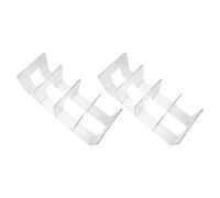 POPETPOP 2 Piezas Organizador de Zapatos Estante Apilable para Acrílico Transparente para Guardar Calzado Infantil para Armarios y Orden