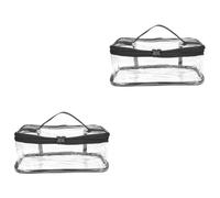 POPETPOP 2 Piezas p Bolsas De Aseo Transparentes para Viajar Bolsas De Almuerzo Transparentes para El Trabajo Organizador De Playa Perspectiva De Polivinilo Hombre Cartera