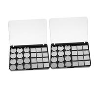 POPETPOP 2 Piezas Paleta De Sombras De Ojos Magnéticas Vacía De Bandeja De Sombras De Ojos Diy Para Maquillaje Vacía Bandejas Magnéticas