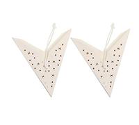 POPETPOP 2 piezas Pantallas de Lámpara Decorativas Navidad para Colgante Blanco Linterna para Navidad