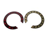 POPETPOP 2 Piezas Pegatinas De Decoración De Guitarra Etiqueta De La Guitarra De La Flor Acústica De Polivinilo