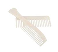 POPETPOP 2 piezas Peine de Dientes Anchos Vintage de Acetato para Cabello Grueso y Rizado Set Portátil Antistático de Peine Grande para Desenredar y Peinar Viaje y Salón