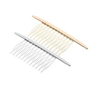 POPETPOP 2 piezas Peines para Cabello de Aleación Bañada Accesorios Delicados para Niñas Diseño Simple y Elegante Colores y Plata para Peinados y Regalos