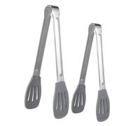 POPETPOP 2 piezas Pinzas de Cocina Inoxidable y Asar Carne Utensilios Multifuncionales para Buffet y Barbacoa Herramienta Práctica de Cocina