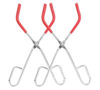 POPETPOP 2 piezas Pinzas para Matraz de Laboratorio Abrazaderas de Metal Cromado para Beakers Soporte Seguro y Resistente para Experimentos Científicos Accesorios Profesionales de