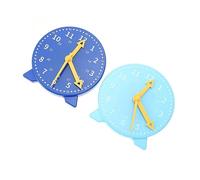 POPETPOP 2 Piezas Reloj de Aprendizaje para de Reloj Educativo de Juego Aleatorios para Enseñanza Escolar y Desarrollo de Habilidades Matemáticas Color Aleatorio Color Aleatorio