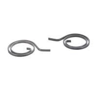 POPETPOP 2 Piezas Resorte Circular de Regreso para Cerradura de Puerta, Hierro Negro, Tamaño 4.20x2.80x0.20 Cm, Suave y Ajuste para Hogar y Oficina