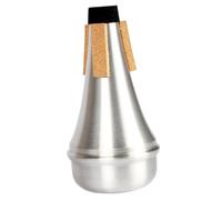 POPETPOP 2 piezas Silenciadores para Trompeta de Aleación de Aluminio de Amortiguadores de Sonido Portátiles para Práctica Silenciosa y Reducción de Volumen Color Plateado Adecuados para