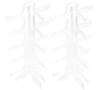 POPETPOP 2 Piezas Soporte Organizador Transparente para Gafas de Sol y Lectura Exhibidor para Estante Estable