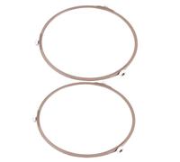 POPETPOP 2 piezas Soporte para Bandeja Giratoria Microondas Unidades Anillo Plástico Resistente con Ruedas Soporte Estable y Duradero para Horno Microondas Base para Plato Giratorio Alta