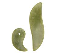 POPETPOP 2 Piezas Tabla de raspar de jade herramienta de cara herramienta de masaje guasha tabla raspadora tablero de raspado de jade linfa masajeador palo de masaje rueda de desplazamiento