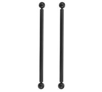 POPETPOP 2 Piezas Varilla Transversal para Poste de Luz de Jardín en Aleación de Aluminio Negro Soporte para Bandera, Accesorio para Farolas en Calles y Parques