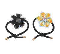 POPETPOP 2 Piezas Water Lily Crystal Hair Ties With Rhinestones Sparkling Flower Elastic Ponytail Holders In Base For Women And Chic Hair Accessories In And