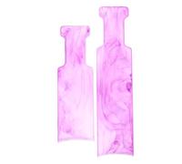 POPETPOP 2 Placas para Teñir el Cabello Patrón de Mármol, Coloración de Tinte Cabello Bricolaje, Tablero para Mechas Grande y Mediano en Color Púrpura, Juego de Herramientas para Salón