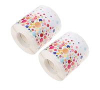 POPETPOP 2 Rollos Pegatina de Borde Ondulado Autoadhesiva para Tablón de Anuncios Adhesivo Fuerte, Papel Recubierto Blanco, Adecuado para Oficina y Festivales Decorativos