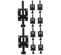 POPETPOP 2 Series Ajuste De Tornillos De Almohadilla Niveladores Pesado Clips para Pies De Patas De Muebles Clips para Patas Niveladoras De Muebles Planchar Black 4 Piezas*2