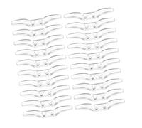 POPETPOP 20 Abrazaderas de Cordón Transparentes para Persianas con Doble Orificio, Enrollador de Cable con Tornillos, Tensor de Cuerda de Seguridad para Cortinas en Hogar y Oficina