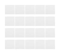 POPETPOP 20 Láminas de Fibra Cerámica Cuadradas para Horno Microondas, Papel Aislante Ignífugo para Fusión de Vidrio, Adecuado para Joyería y Forjado de Vidrio