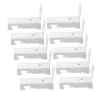 POPETPOP 20 Piezas Soporte para Cortinas De Montaje Superior Herrajes Metálicos para Barras De Cortina Curvas Soportes para Pared Herramientas para Instalación De Código De Riel para DIY