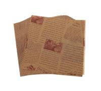 POPETPOP 200 Hojas de Papel de Pergamino para Hornear, Resistente Grasa y Antiadherente, Tamaño 25x25cm, Adecuado para Envolver Pasteles y Uso en Horno